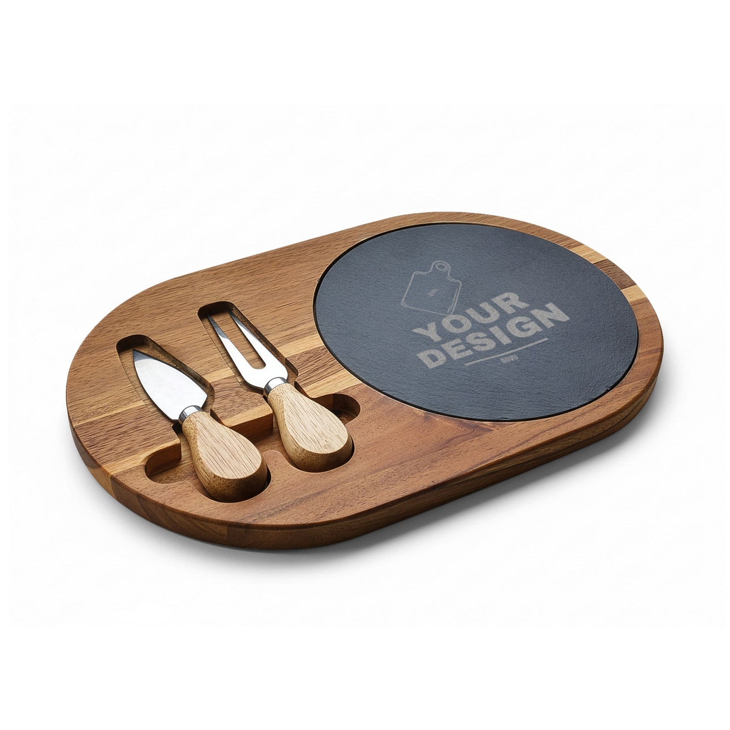 Custom Engraved Cheese Board Set
