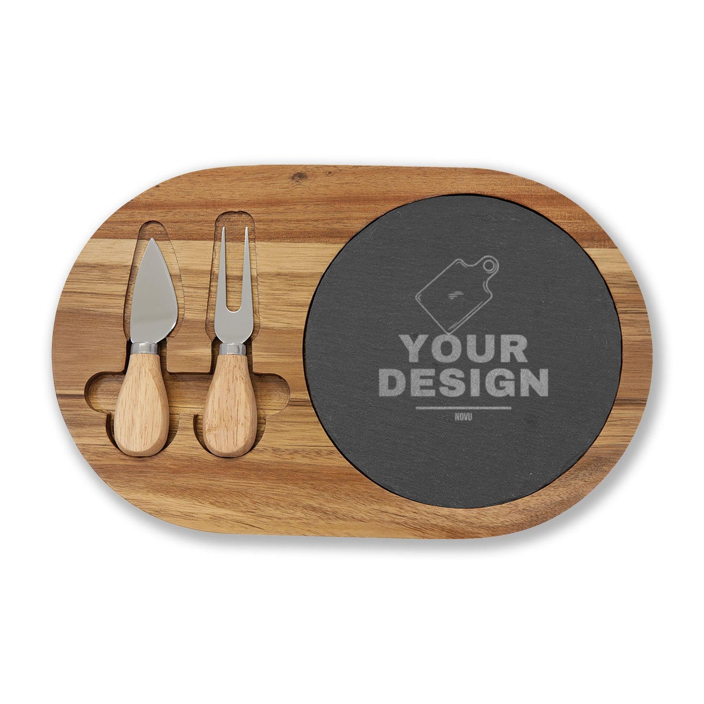 Custom Engraved Cheese Board Set